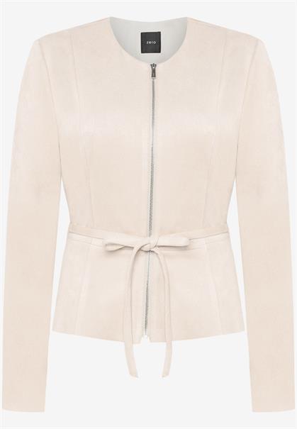 Blazer-Jacke in Lederoptik french oak