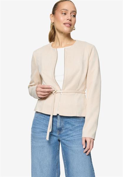 Blazer-Jacke in Lederoptik french oak