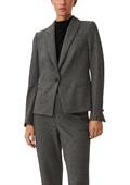 Blazer mit Pepita-Muste schwarz