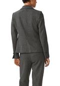 Blazer mit Pepita-Muste schwarz
