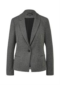 Blazer mit Pepita-Muste schwarz