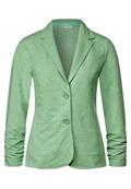 Blazer mit Raffungen light brisk green melange