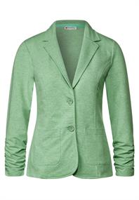 Blazer mit Raffungen light brisk green melange