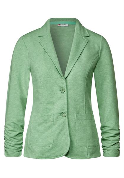 Blazer mit Raffungen light brisk green melange