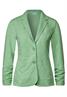 Blazer mit Raffungen light brisk green melange