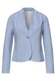 Blazer mit Struktur aus Jersey cashmere blue
