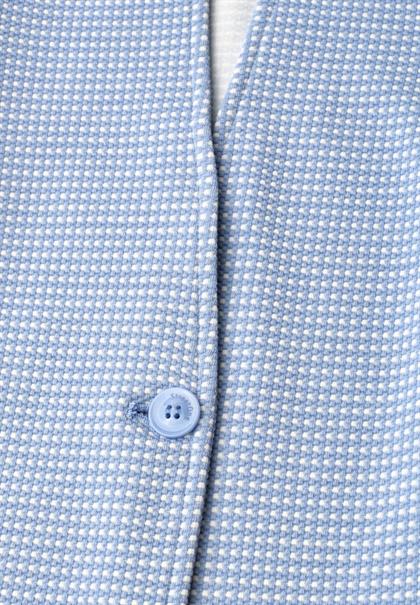 Blazer mit Struktur aus Jersey cashmere blue