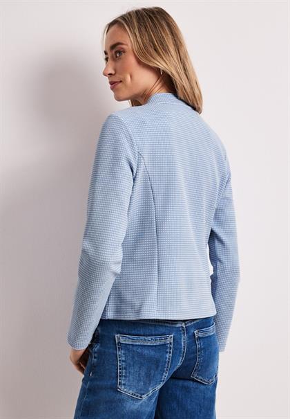 Blazer mit Struktur aus Jersey cashmere blue
