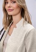 Blazer mit Struktur aus Jersey smoke beige