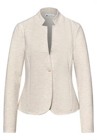 Blazer mit Struktur aus Jersey smoke beige