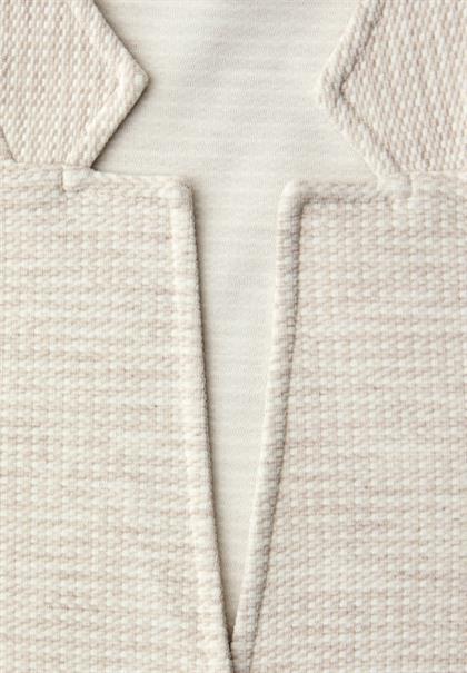 Blazer mit Struktur aus Jersey smoke beige