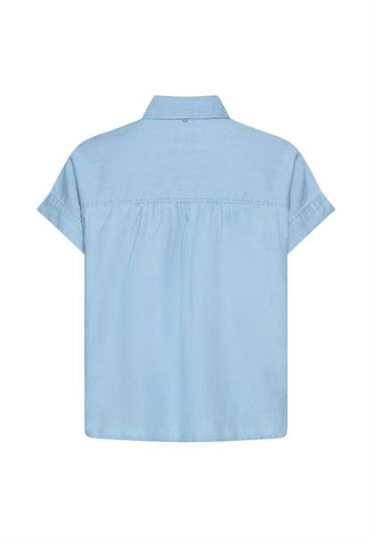 bleached blue