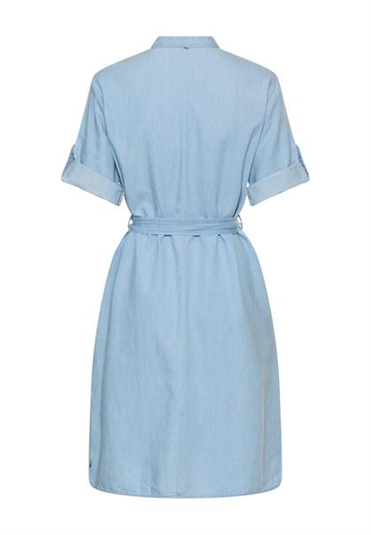 bleached blue