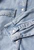 Bleached Denim Overshirt ultra bleach wash