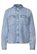 Bleached Denim Overshirt ultra bleach wash