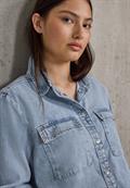 Bleached Denim Overshirt ultra bleach wash