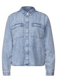 Bleached Denim Overshirt ultra bleach wash