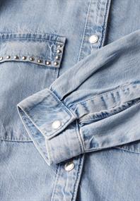 Bleached Denim Overshirt ultra bleach wash