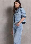 Bleached Jeansjacke bleach wash