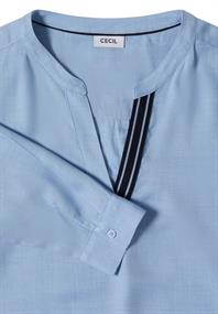 blouse blue melange
