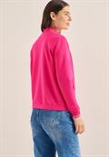Blouson im College-Look mit Knöpfen beetroot pink