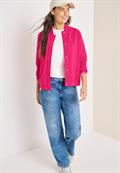 Blouson im College-Look mit Knöpfen beetroot pink