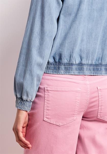 Blouson im Denim-Look mit Taschen ultra bleach random washed