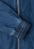 Blouson im Denim-Look mit Zipper medium blue washed