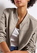 Blouson im Melange-Look morning beige