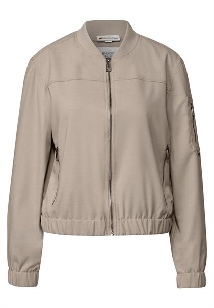 Blouson im Melange-Look morning beige