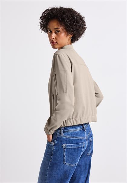 Blouson im Melange-Look morning beige