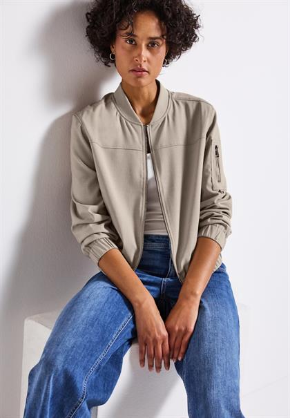Blouson im Melange-Look morning beige