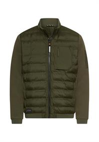 Blouson im Stepp-Fleece-Mix forest green