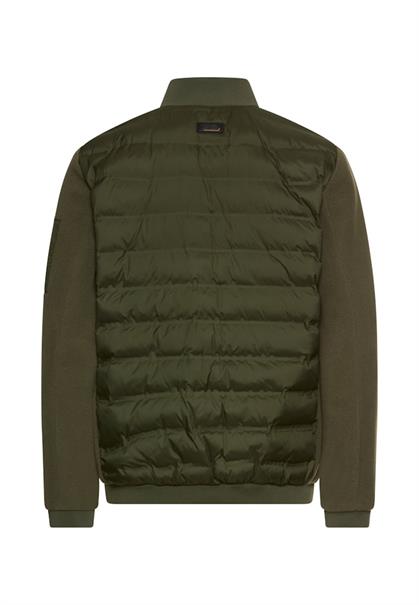 Blouson im Stepp-Fleece-Mix forest green