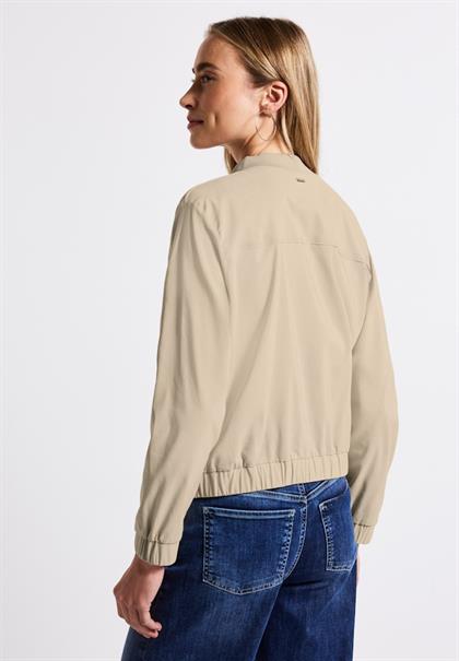 Blouson in Unifarbe coastal beige