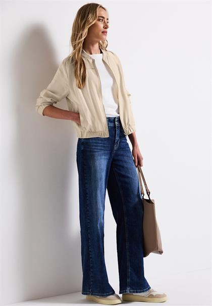 Blouson in Unifarbe coastal beige
