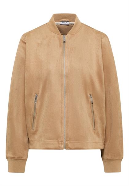Blouson in Unifarbe golden camel
