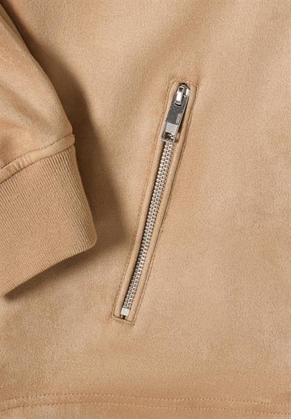 Blouson in Unifarbe golden camel