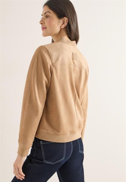 Blouson in Unifarbe golden camel