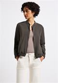 Blouson in Unifarbe nomad brown