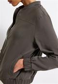 Blouson in Unifarbe nomad brown