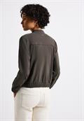 Blouson in Unifarbe nomad brown