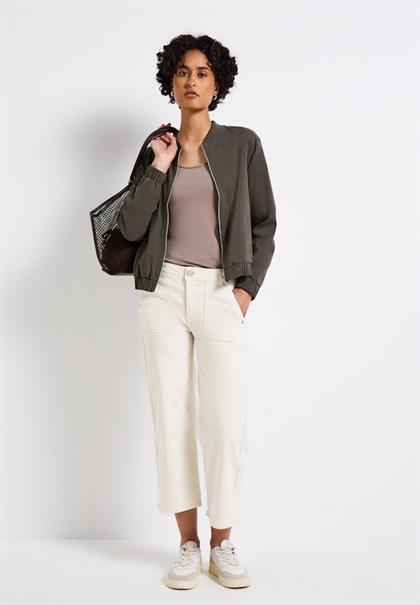 Blouson in Unifarbe nomad brown