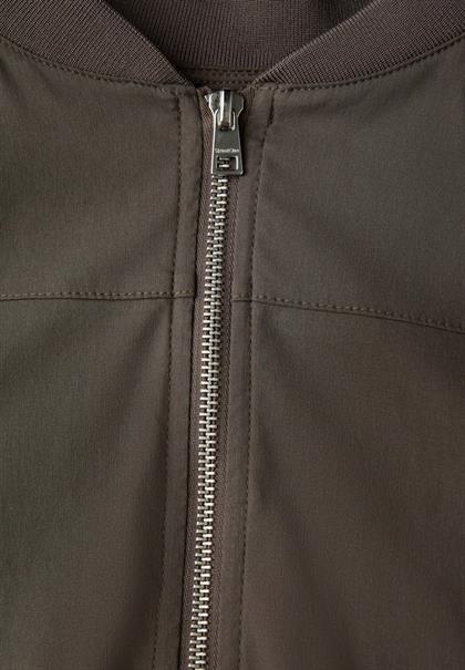 Blouson in Unifarbe nomad brown