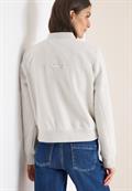 Blouson in Wolloptik light greige melange