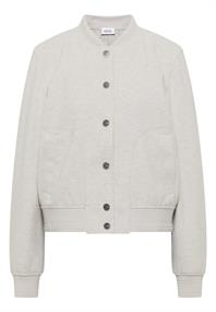 Blouson in Wolloptik light greige melange