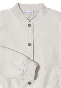 Blouson in Wolloptik light greige melange