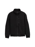 Blouson Jacke mit verstaubarer Kapuze black