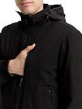 Blouson Jacke mit verstaubarer Kapuze black