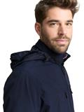 Blouson Jacke mit verstaubarer Kapuze sky captain blue